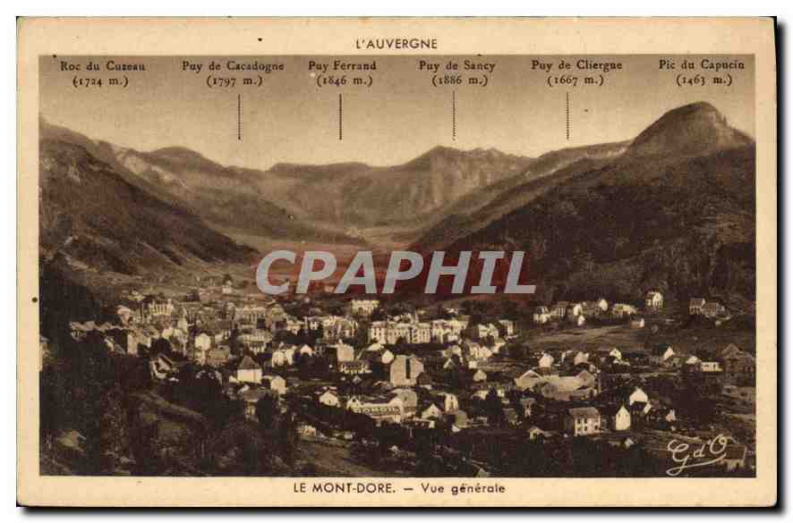 CPA L'Auvergne Le Mont Dore vue generale 