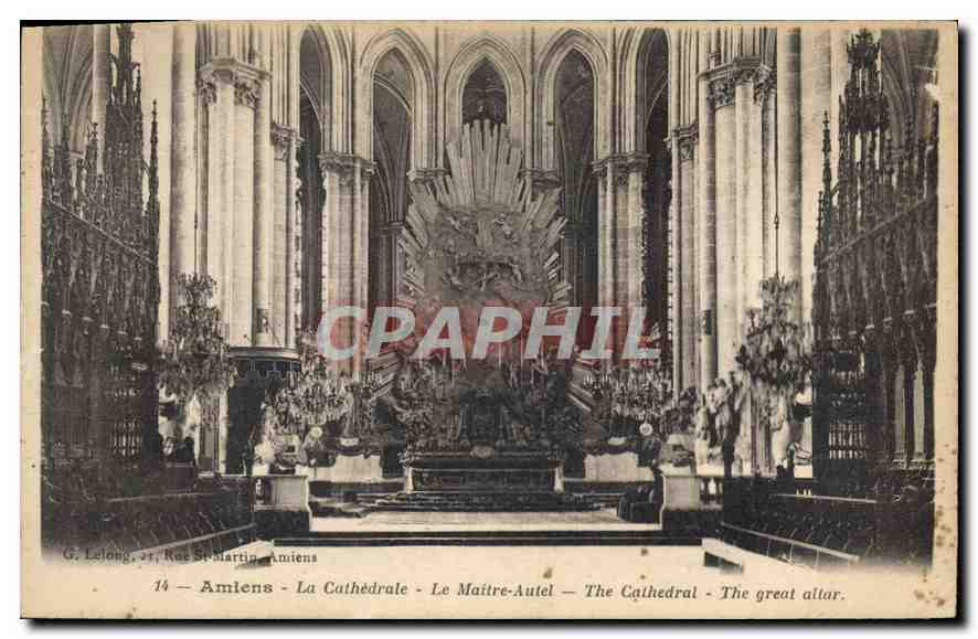 CPA Amiens la cathedrale le Maitre Autel 