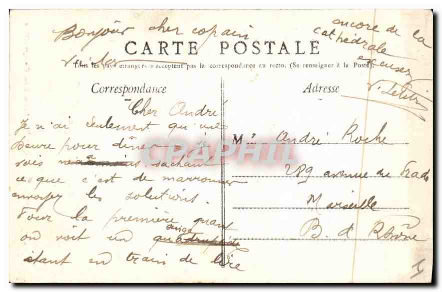 CPA Amiens Cathedrale les gargouilles  — Rückseite