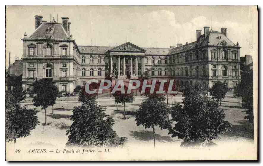 CPA Amiens le palais de justice 