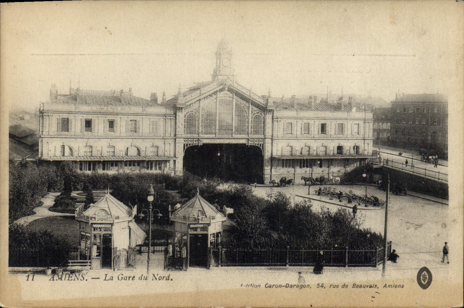 CPA Amiens la Gare du Nord 