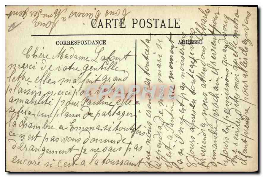 CPA Amiens la Gare du Nord  — Rückseite