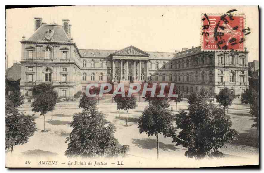 CPA Amiens le palais de justice 