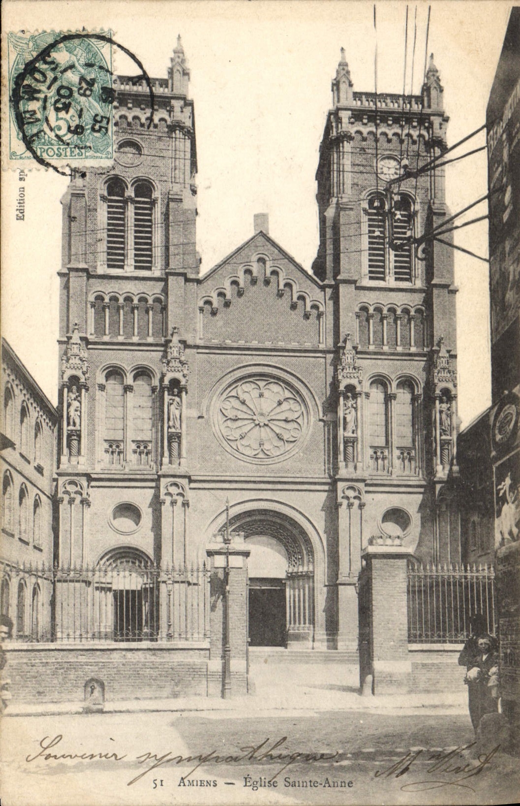 CPA Amiens Eglise Saint Anne 