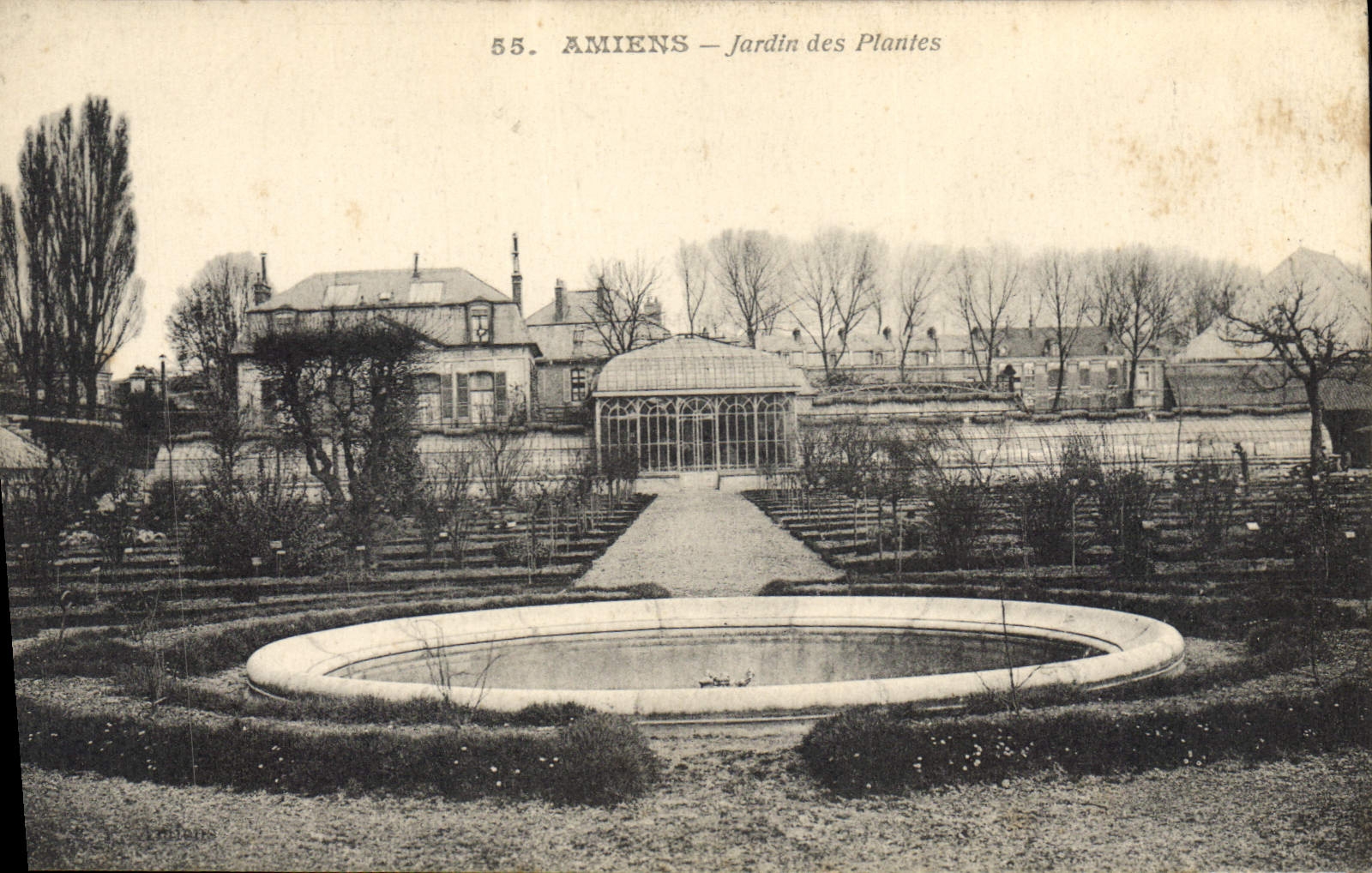CPA Amiens jardin des Plantes 