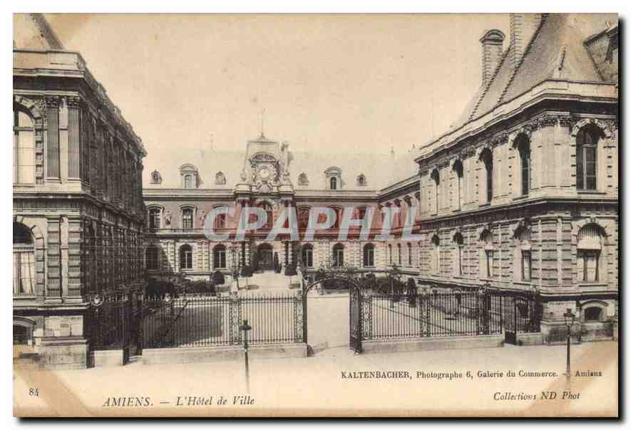 CPA Amiens l'hotel de ville 