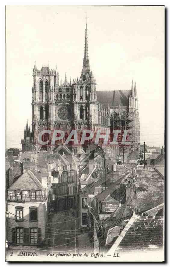 CPA Amiens vue generale prise du Beffroi 