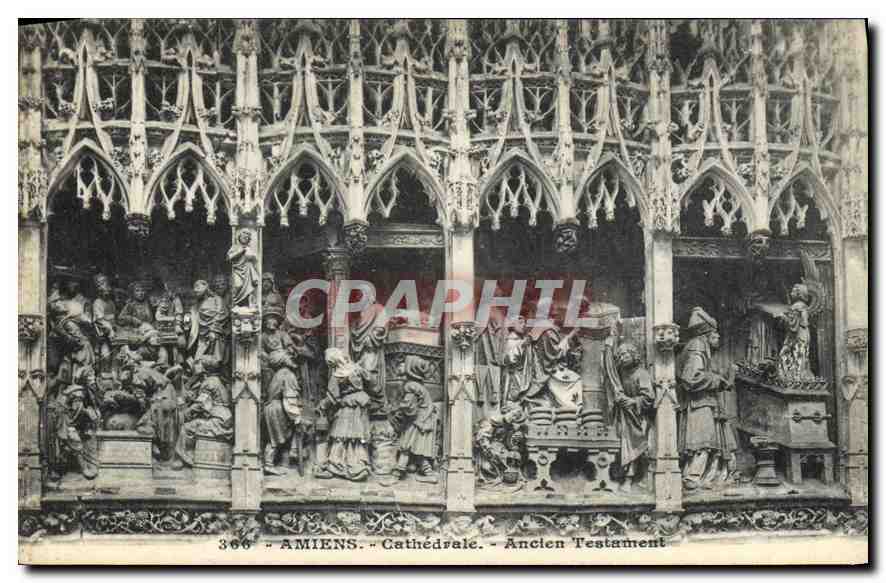 CPA Amiens cathedrale Ancien Testament 