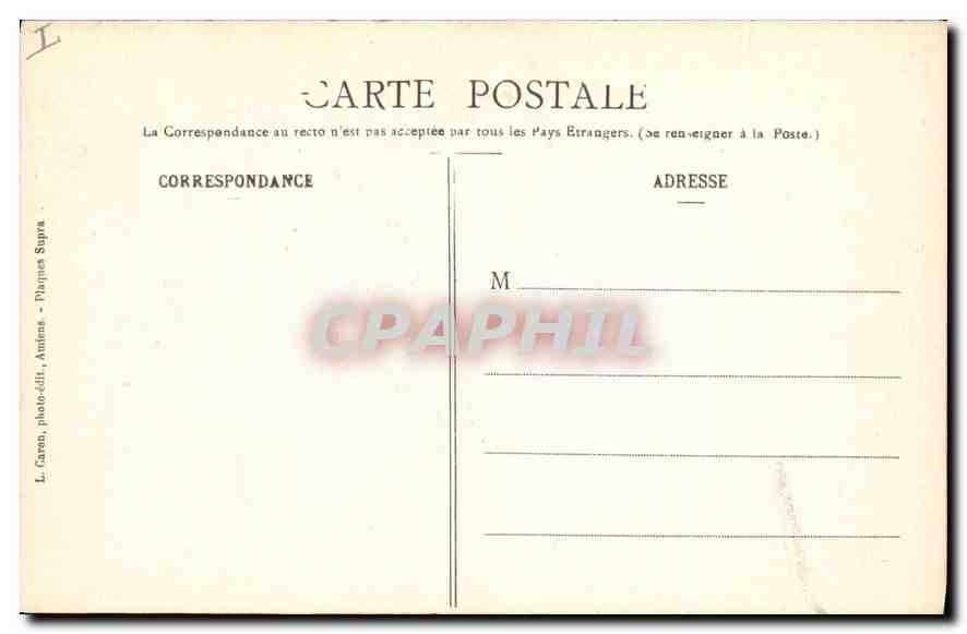 CPA Amiens cathedrale Ancien Testament  — Rückseite