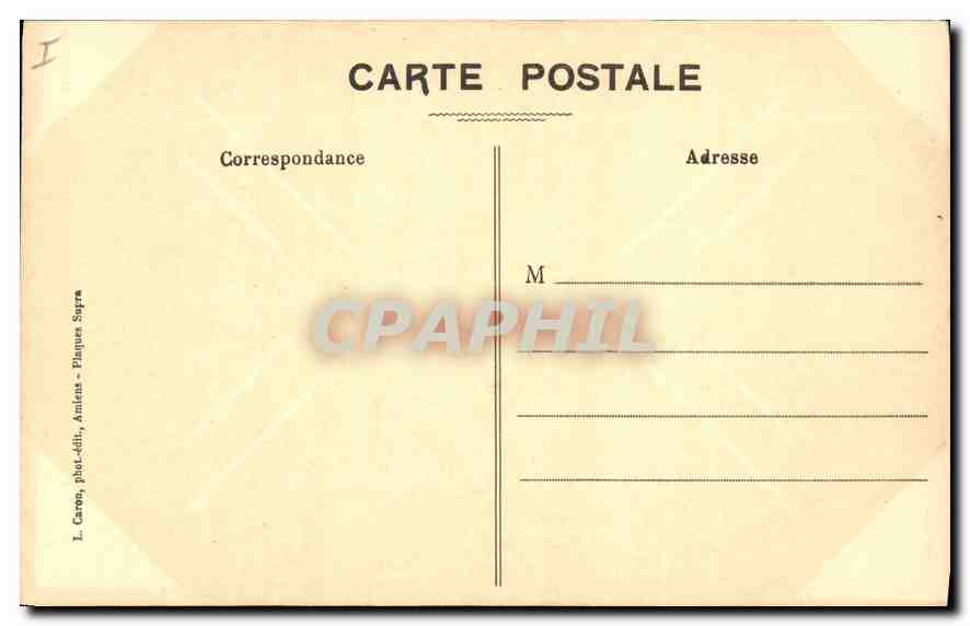 CPA Amiens cathedrale details des arcs boutants  — Verso