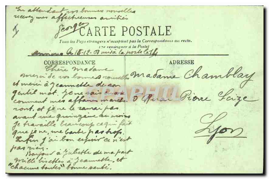 CPA Amiens le Musee  — Rückseite
