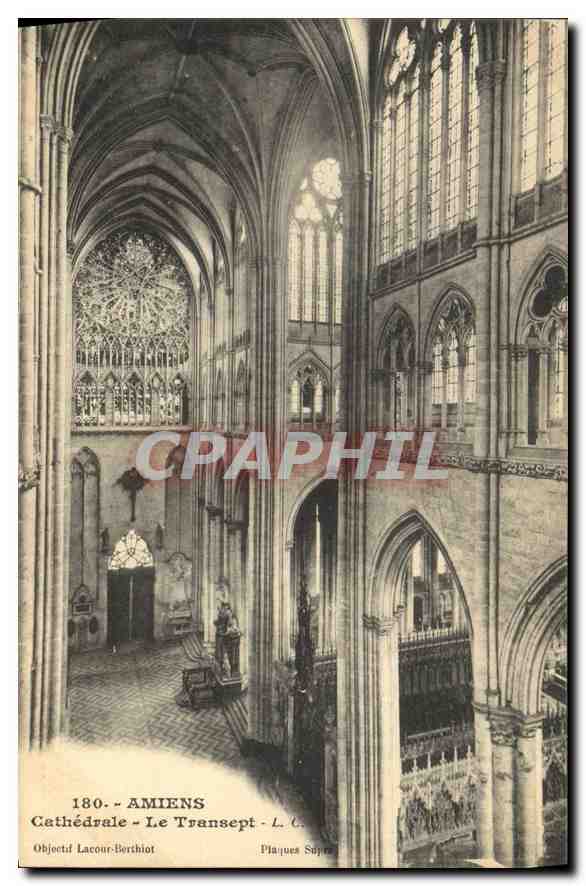 CPA Amiens cathedrale le Transept 