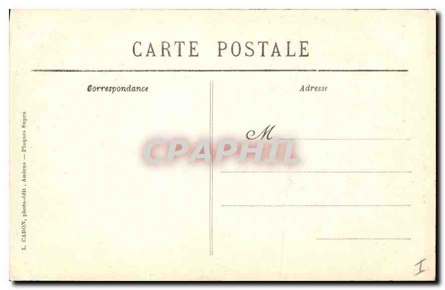 CPA Amiens la cathedrale portail de la Vierge Doree  — Rückseite