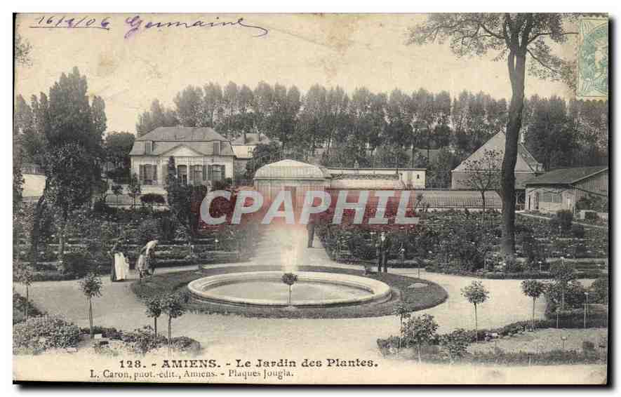 CPA Amiens le jardin des plantes 