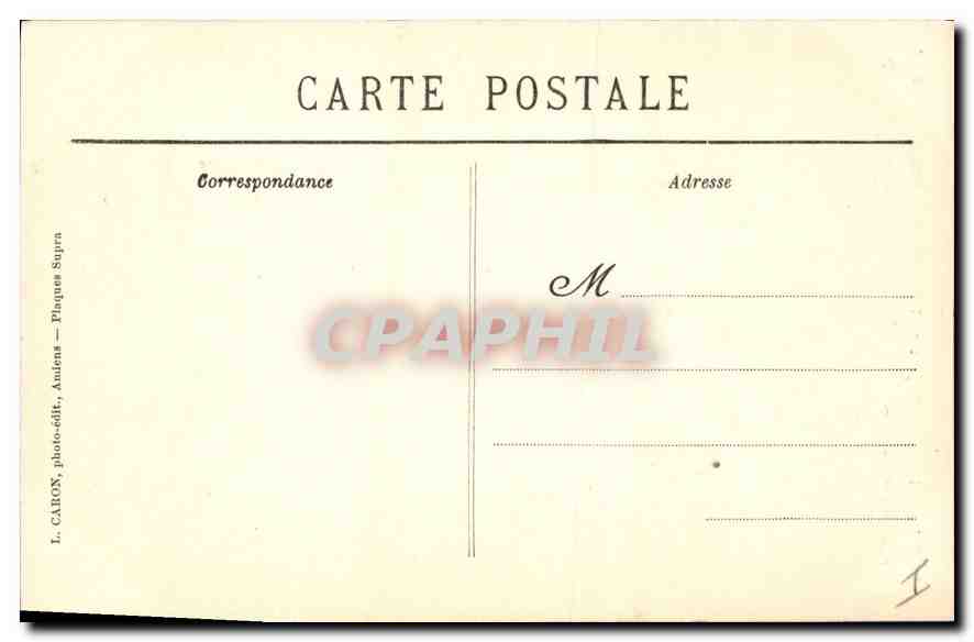 CPA Amiens cathedrale porche de Saint Firmin  — Rückseite