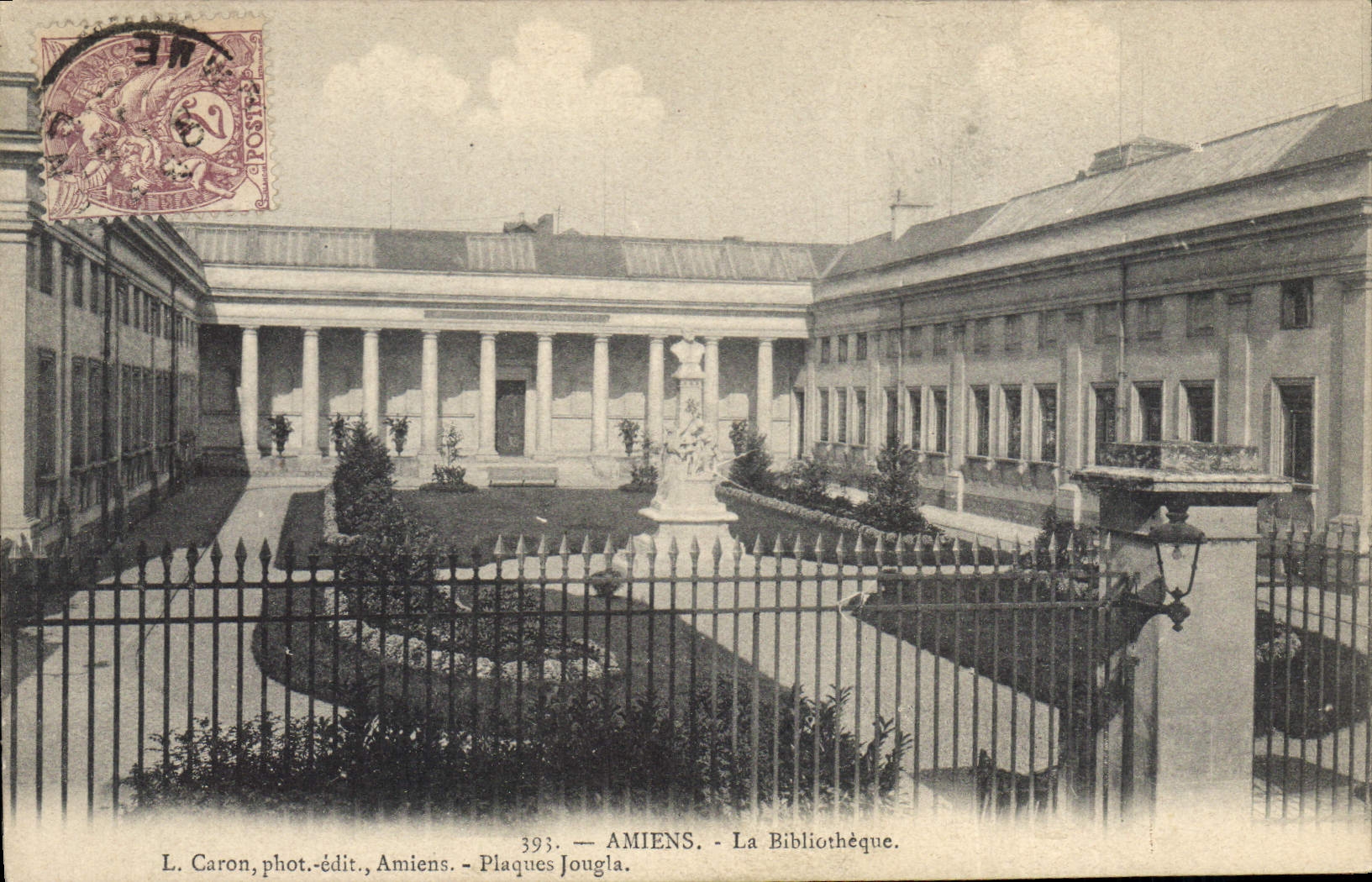 CPA  Amiens La Bibliotheque