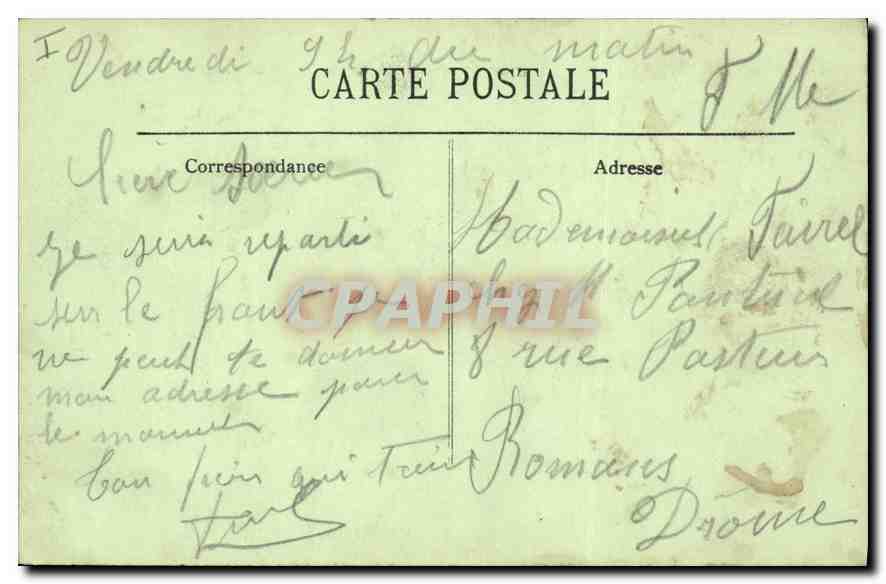 CPA Amiens Porche de l'Eglise Saint Germain — Rückseite