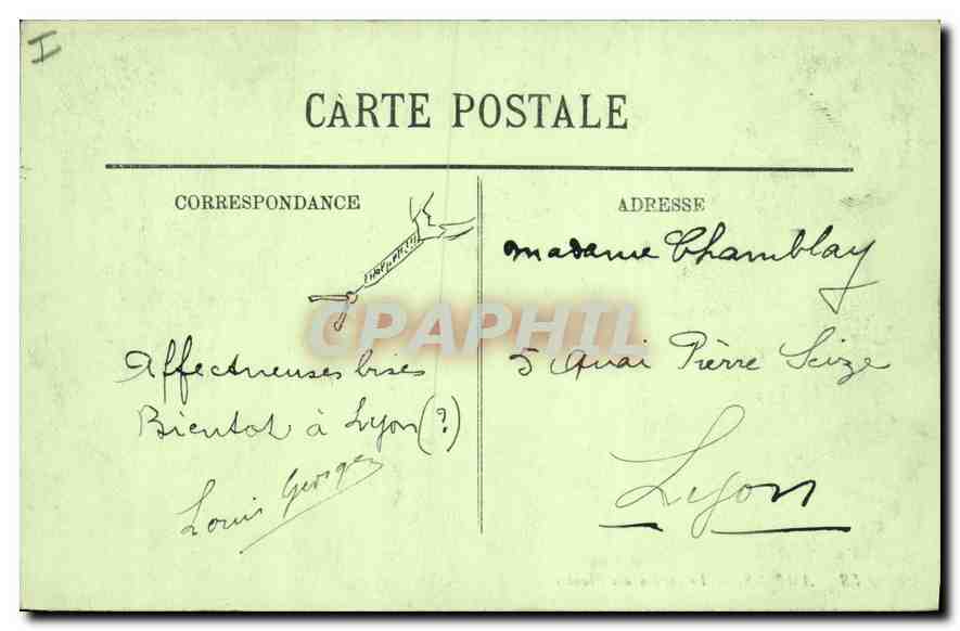 CPA Amiens Le Jardin des Plantes — Rückseite