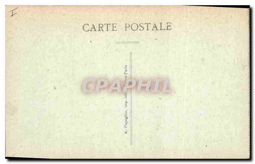 CPA Amiens Interieur de l'Eglise St Germain apres bombardement Militaria — Rückseite