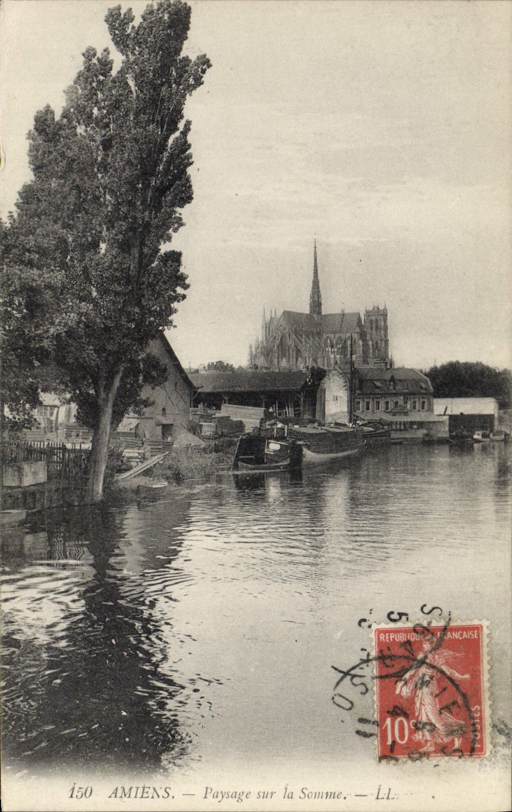 CPA Amiens Paysage sur le Somme