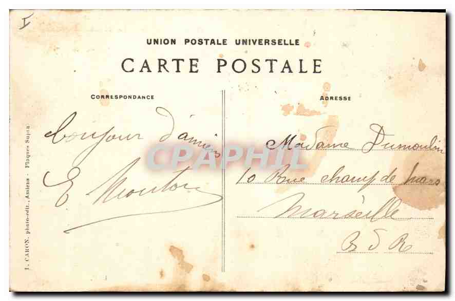 CPA Amiens Le Musee de Picardie — Rückseite
