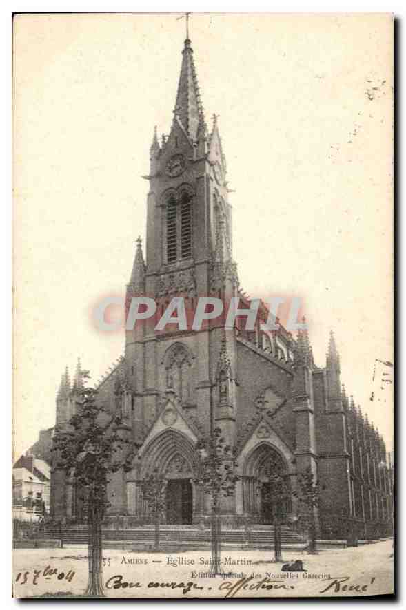 CPA Amiens Eglise Saint Martin