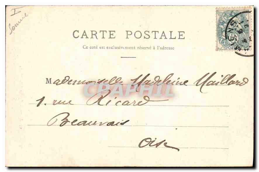 CPA Amiens Eglise Saint Martin — Back