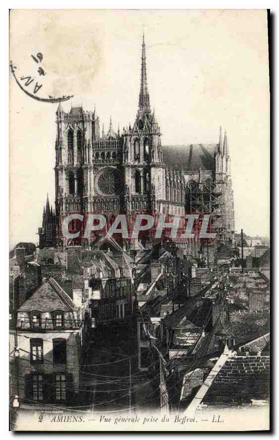 CPA Amiens Vue generale prise du Beffroi