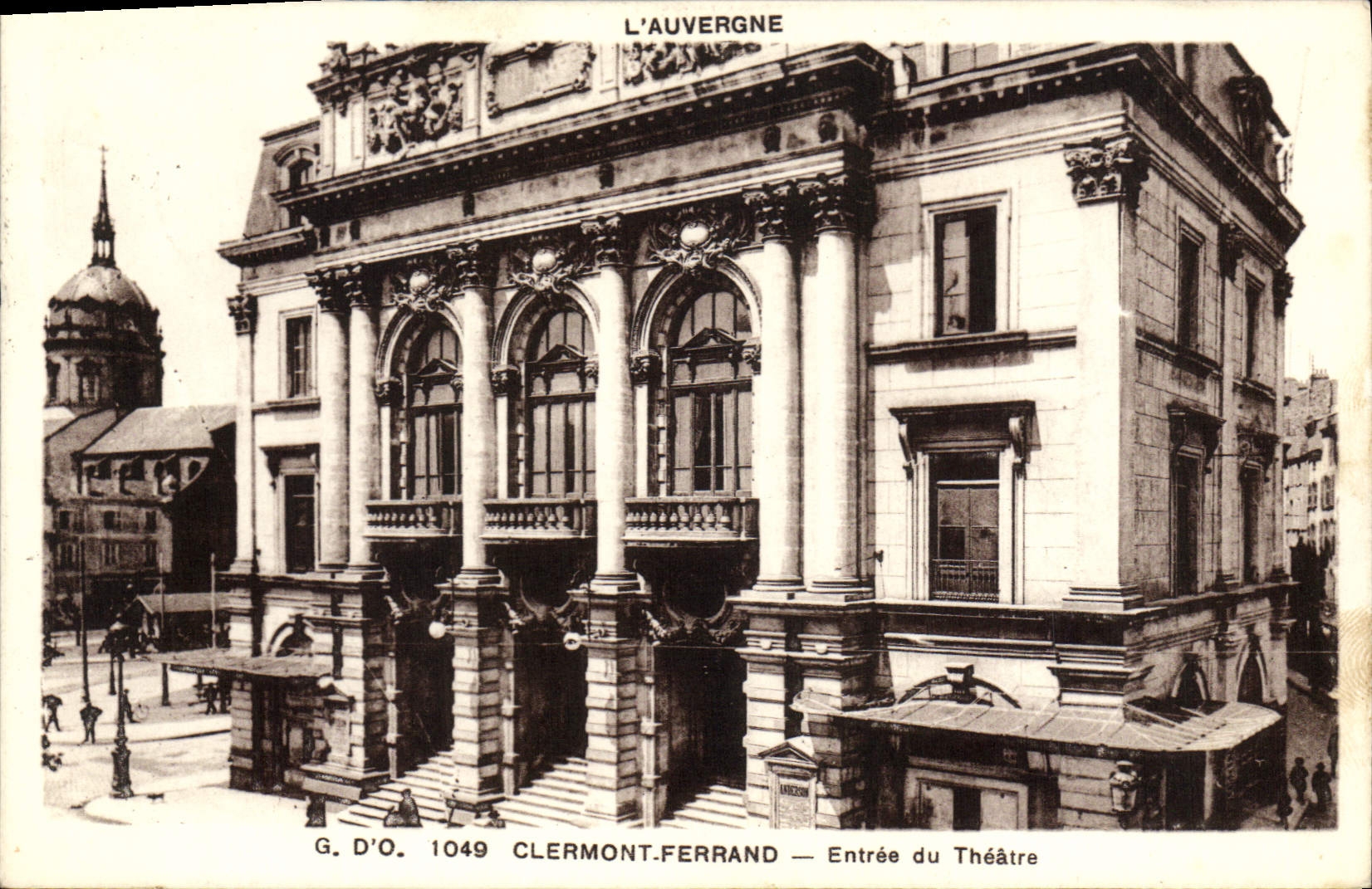 Clermont-Ferrand — Entrée du Théâtre — G. D'O. 1049