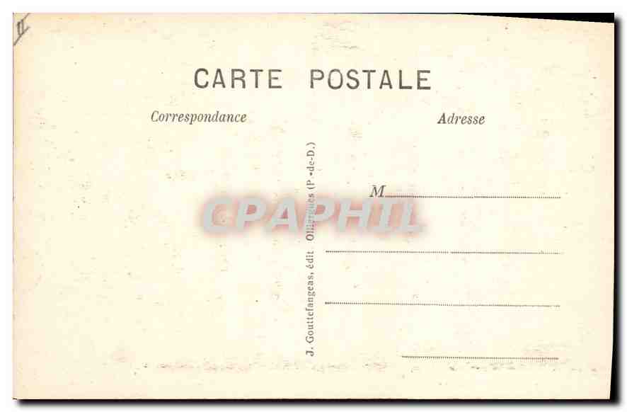 CPA Clermont Ferrand Entree du Theatre — Rückseite