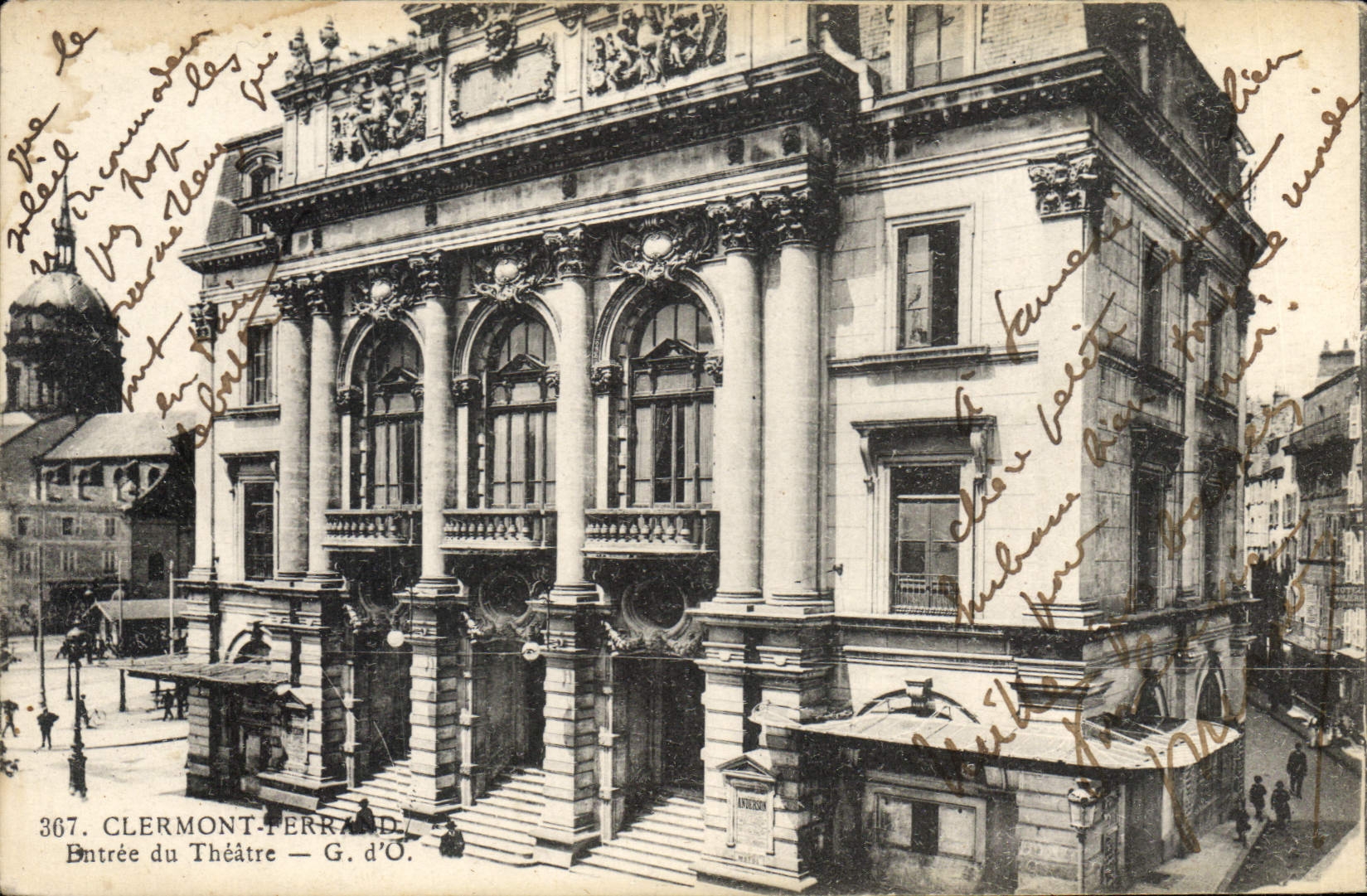 CPA Clermont Ferrand Batree du Theatre