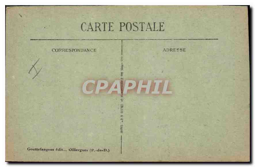 CPA Clermont Ferrand Entree du Theatre — Rückseite