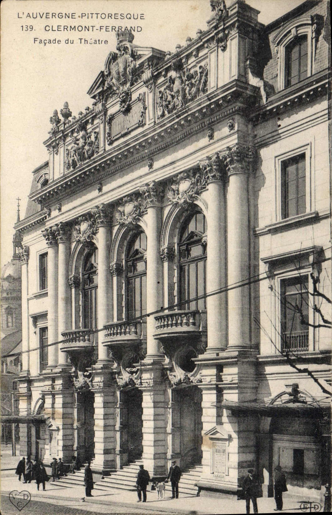 Clermont-Ferrand — Façade du Théâtre — L'Auvergne Pittoresque, n°139