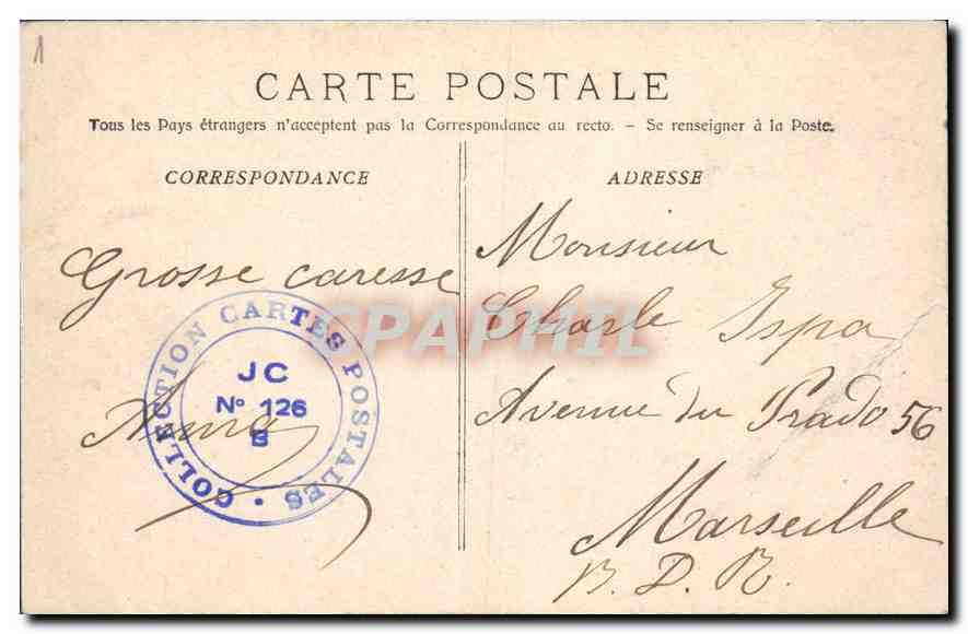 CPA Roquefavour L'Aqueduc et la Riviere de l'Arc — Rückseite