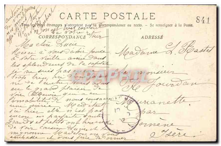 CPA Montmajour La Chapelle St Cesaire et la Tour — Back