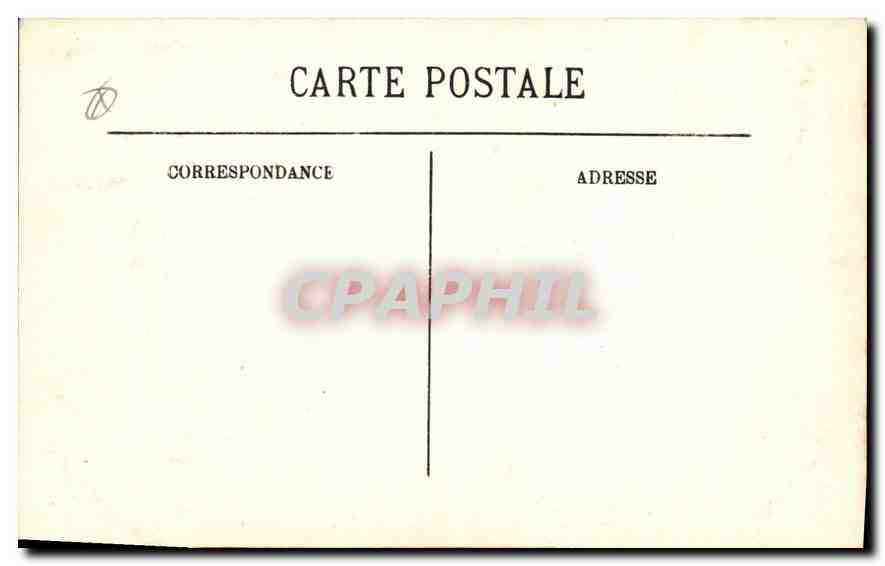 CPA Aix en Provence Hotel de Simiane de la Cepede 1041 Rue Chastel — Back
