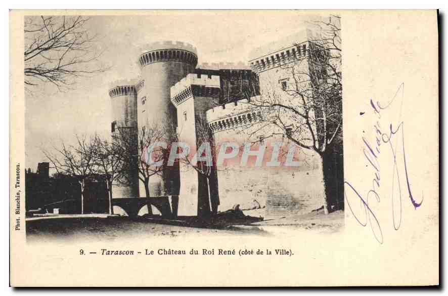 CPA Tarascon Le Chateau du Roi Rene (Cote de la Ville)