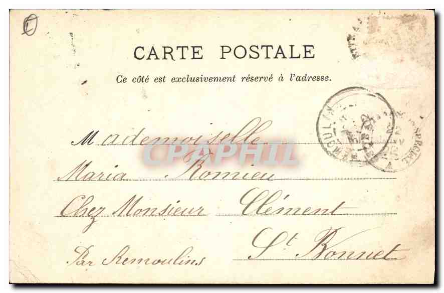 CPA Tarascon Portique de l'Eglise Sainte Marthe — Rückseite