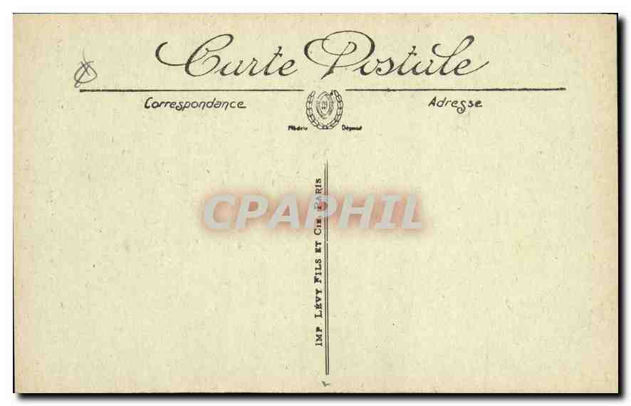 CPA Aix en Provence Porte Hotel Fauris Saint Vincent Cours Mirabeau — Back
