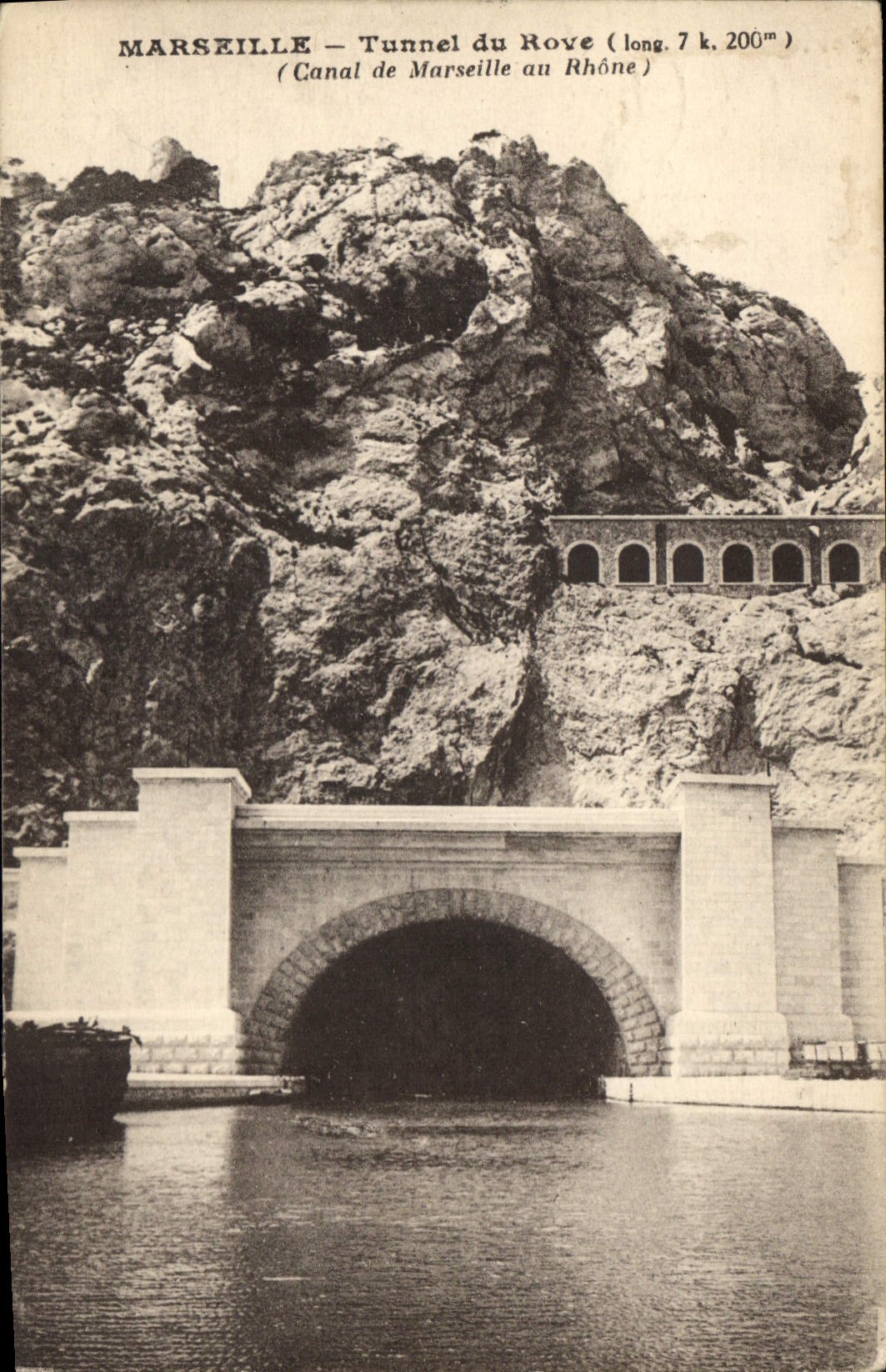 CPA Marseille Tunnel du Rove (long 7k 200m) (Canal de Marseille au Rhone)