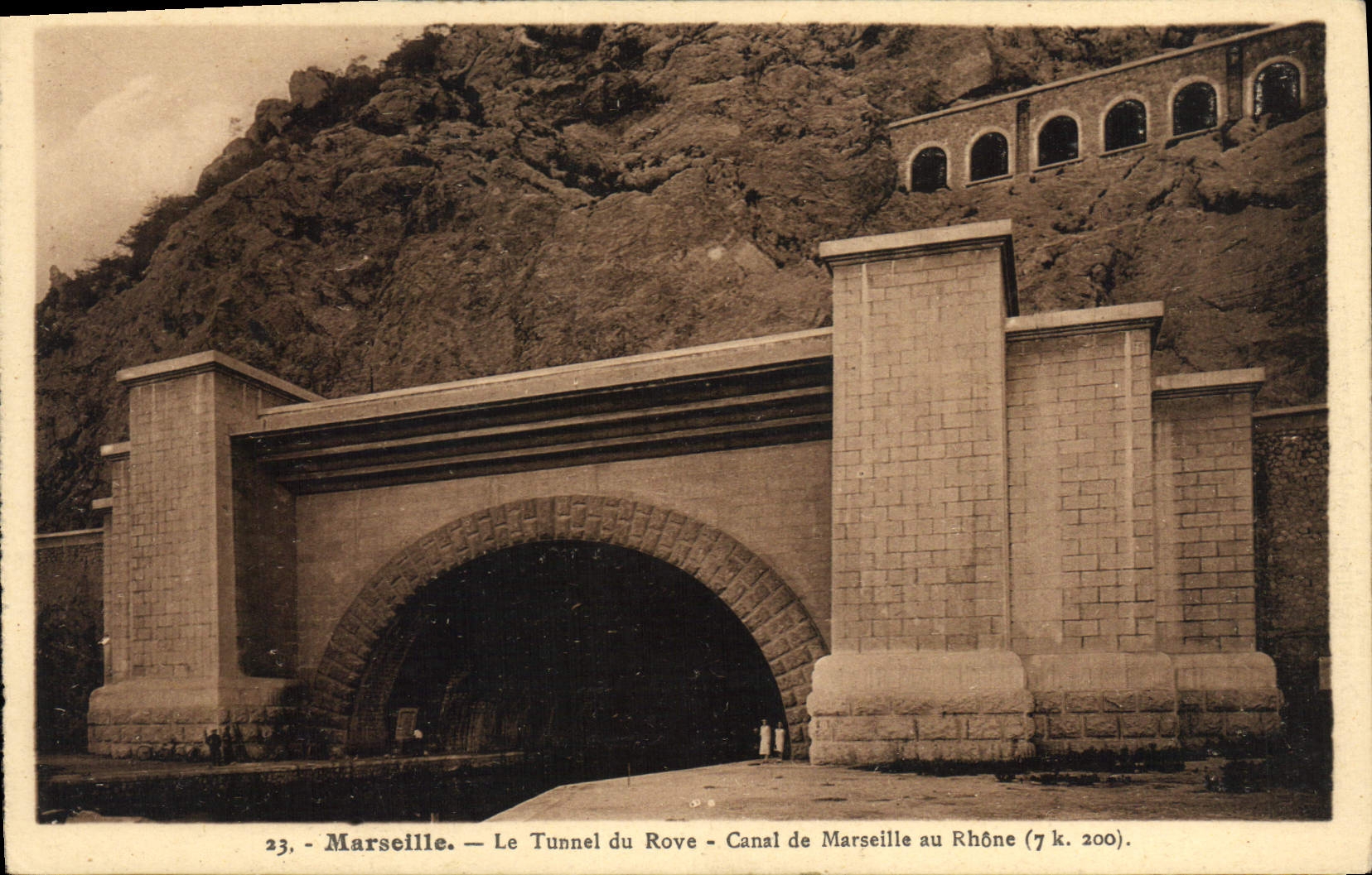 CPA Marseille Tunnel du Rove (long 7k 200m) (Canal de Maeseille au Rhone)