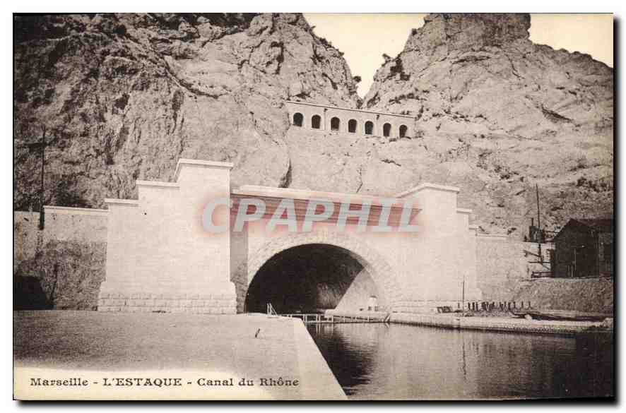 CPA Marseille L'Estaque Canal du Rhone