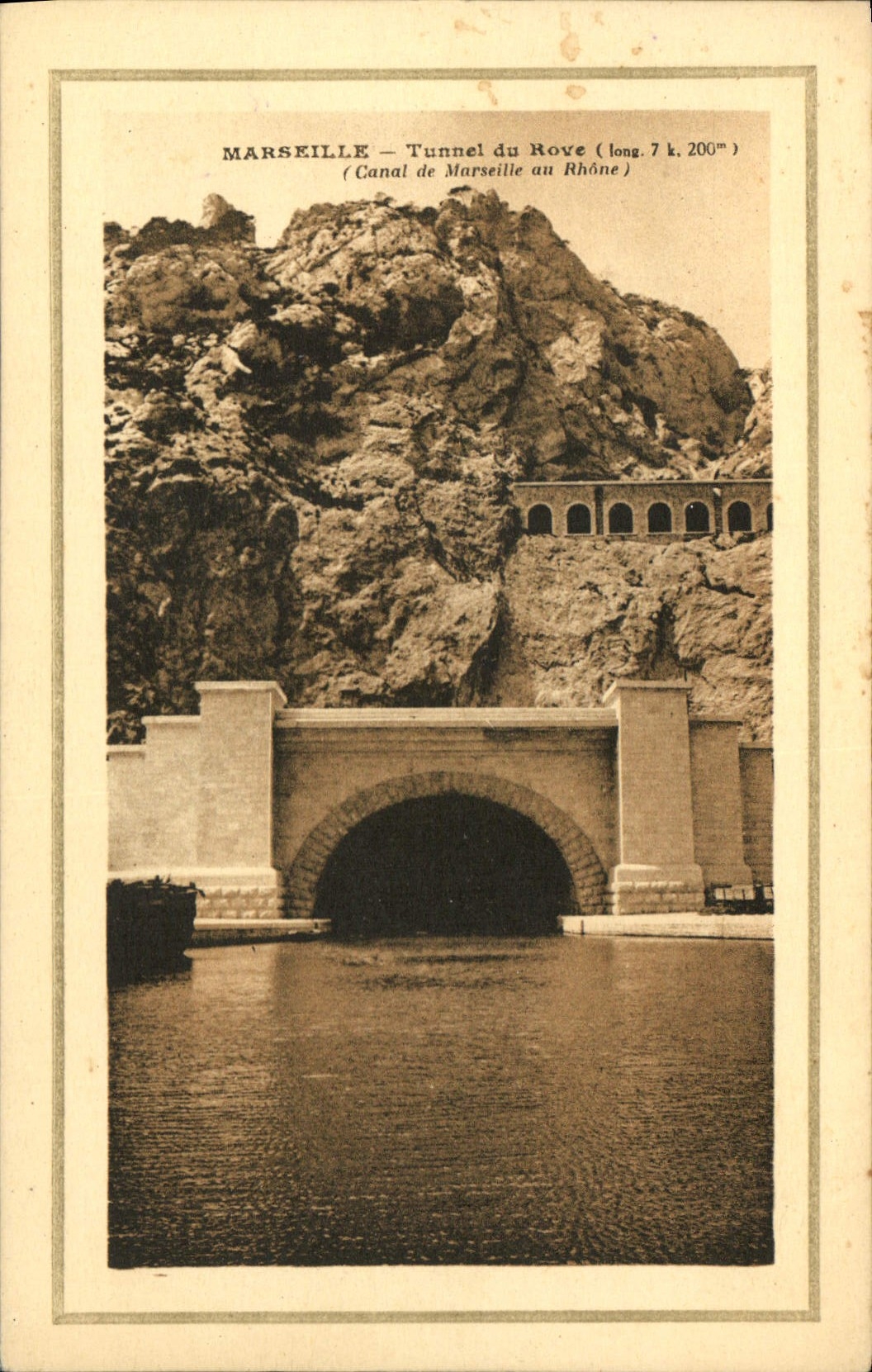 CPA Marseille Tunnel du Rove (long 7k 200m) (Canal de Marseille au Rhone)