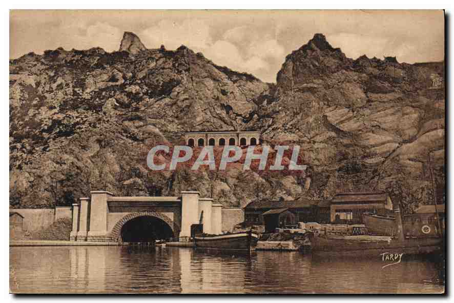 Entrée du Tunnel du Rhône — Canal du Rhône — Édition Artisanale A. Tardy