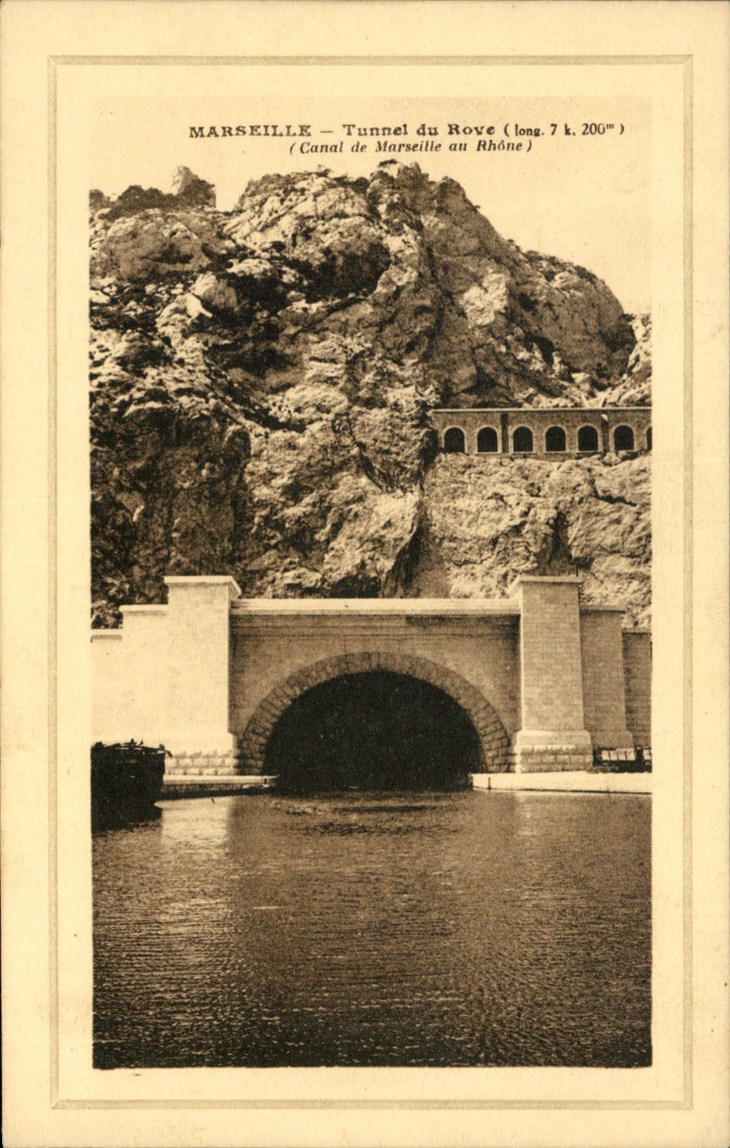 CPA Marseille Tunnel du Rove (long 7k 200m) (Canal de Marseille au Rhone)