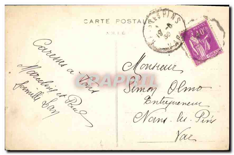 CPA Roquefavour (B du R) Les Trois Ponts — Rückseite