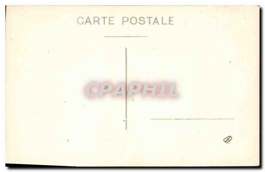 Porte en fer forgé ornée — jardin verdoyant — CPAPHIL — Verso