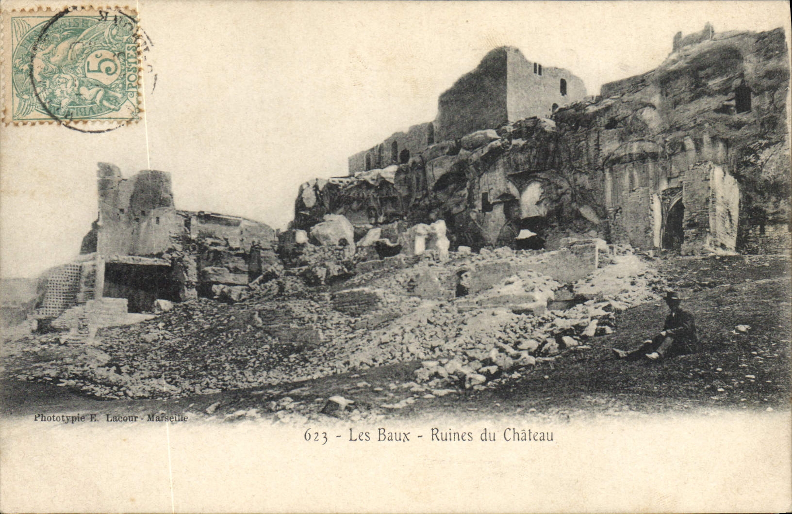 CPA Les Baux Ruines du Chateau