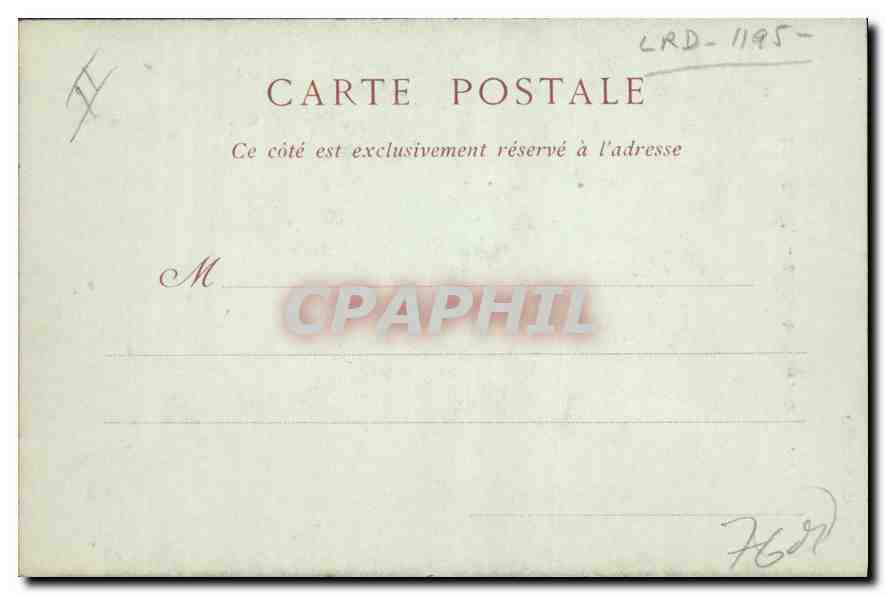 CPA Les Baux La Rue des Fours et le Chateau — Verso