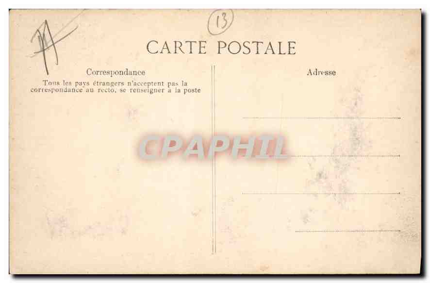 CPA Les Baux Le vieux Chateau et les Alpilles — Verso